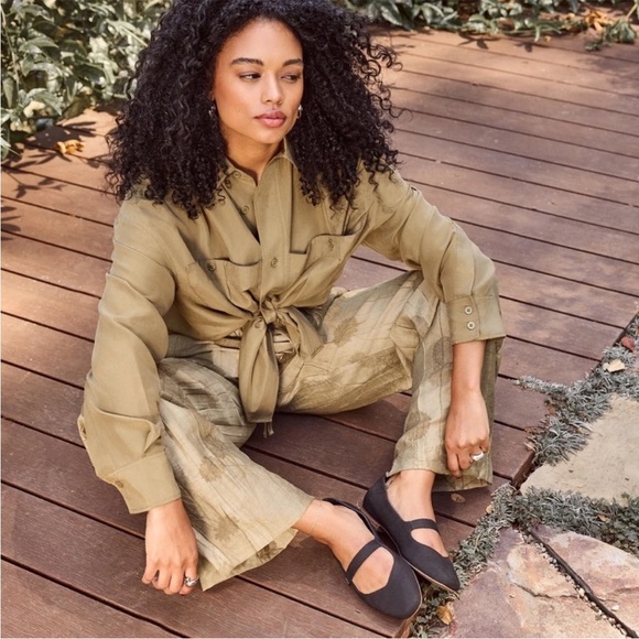 NWT Toms Women's Bianca Canvas Mary Jane Flats - Picture 2 of 6